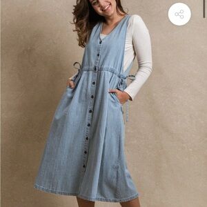 NWT Neuflora Harpswell Light Blue Denim Button-Down Dress